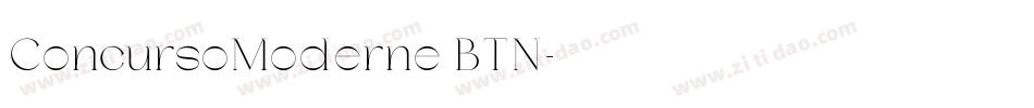 ConcursoModerne BTN字体转换